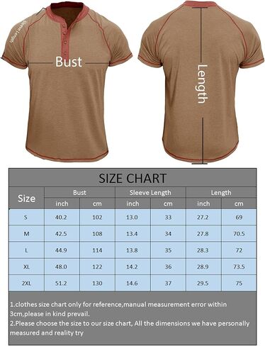 Men’s Color Block Henley Sweatshirt Short Sleeve Button Front Casual Sweatshirt Breathable Streetwear Top in Saudi Arabia