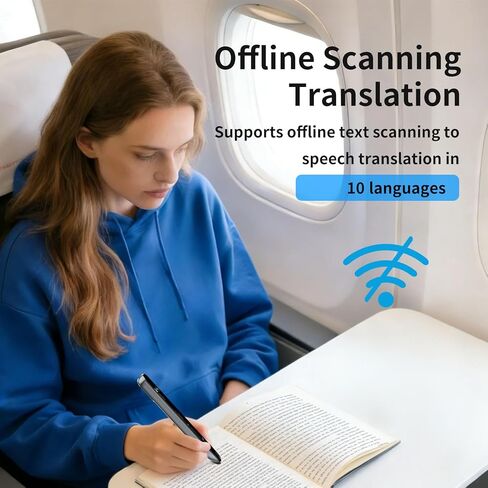 قلم مترجم وقلم قراءة لمتعلمي اللغة وعسر القراءة وصعوبات التعلم والأطفال والكبار، قلم ترجمة OCR وماسح ضوئي للقلم، جهاز تحويل النص إلى كلام لـ 142 لغة (رمادي) in Kuwait