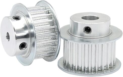 HTD5M-25T Timing Pulley Bore 6/6.35/8/10/12/12.7/14/15/16/17/19/20mm 1Pcs(8X4X1.4 mm,21 mm) in Saudi Arabia