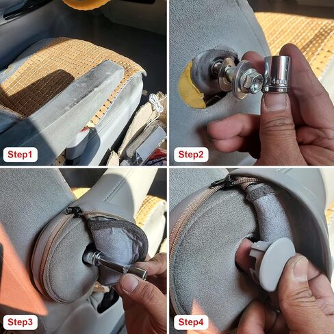 GXARTS Left and Right Leather Seat Armrest Cover Compatible with Toyota Sienna 2011 2012 2013 2014 2015 2016 2017 Black Leather Part Only in Kuwait