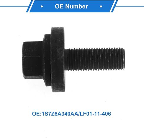 1 Set Harmonic Balancer Bolt Compatible for Ford Edge SE, SEL, Titanium 2.0 2015-2024, Durable Metal Black in Saudi Arabia