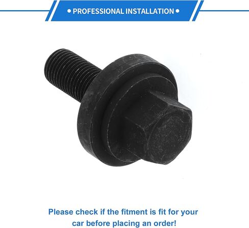 1 Set Harmonic Balancer Bolt Compatible for Ford Edge SE, SEL, Titanium 2.0 2015-2024, Durable Metal Black in Saudi Arabia