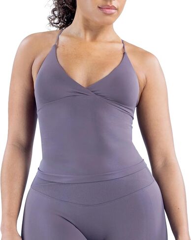 قميص علوي بدون أكمام لصالة الألعاب الرياضية للسيدات، قميص طويل للتمرين مع حمالة صدر مدمجة بدون أكمام in Kuwait