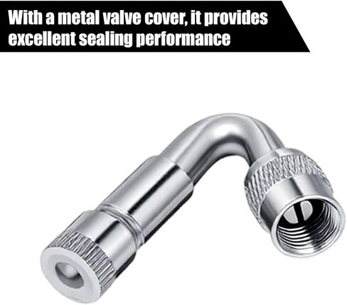 6 Pcs Valve Stem Extension Dually Valve Stem Extenders 135, 90, 45 Degrees Metal Tire Valves Extension Universal Valves Extensions for Wheels Passenger Cars RV Motorcycles Bicycles Trailers in Saudi Arabia