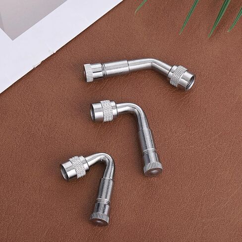 6 Pcs Valve Stem Extension Dually Valve Stem Extenders 135, 90, 45 Degrees Metal Tire Valves Extension Universal Valves Extensions for Wheels Passenger Cars RV Motorcycles Bicycles Trailers in Saudi Arabia