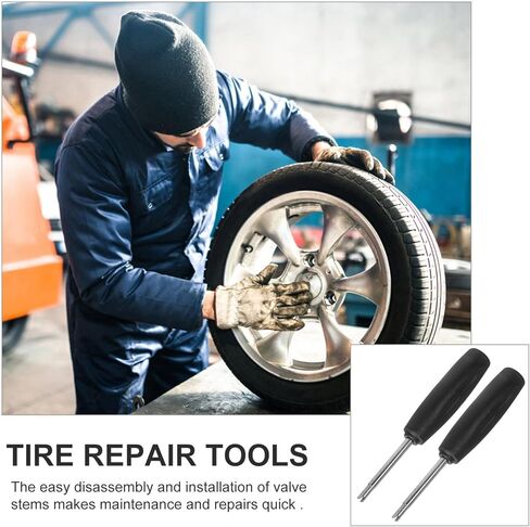 2pcs Valve Stem Tool Valve Core Removal Tools for Trucks Motorcycles More Prevents Damage Leaks Essential Auto Tire Repair Wrench in Saudi Arabia