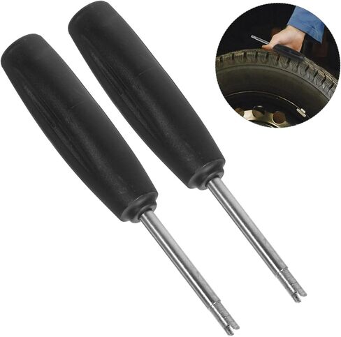 2pcs Valve Stem Tool Valve Core Removal Tools for Trucks Motorcycles More Prevents Damage Leaks Essential Auto Tire Repair Wrench in Saudi Arabia