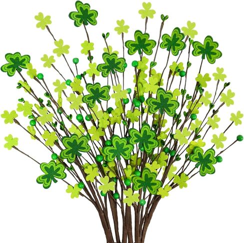 Agusbagli 6 قطع ديكور عيد الحب، عيد الحب يختار 24 بوصة زهرة التوت الأحمر الاصطناعي ينبع مع قلوب وردية خشبية زينة عيد الحب للمنزل الذكرى السنوية لمزهرية الزفاف in Kuwait