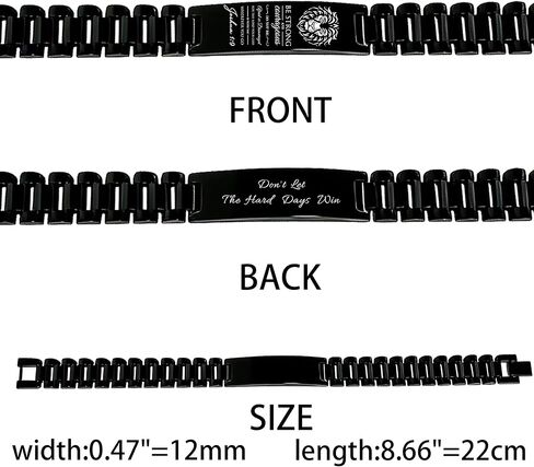Bible Verse Bracelets Inspirational Christian Wristbands Gifts to Son Men DAD Father Husband Boyfriend Encouragement Jewelry Adjustable Stainless Steel Bracelet in Kuwait
