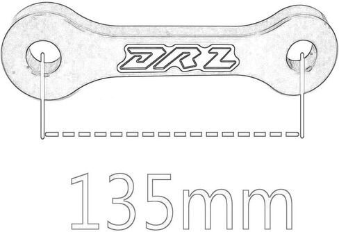 CNC 2" Lowering Links Drop Kit For Suzuki DRZ DR-Z 400SM 400S 400E 2000-2021 (Black) in Saudi Arabia