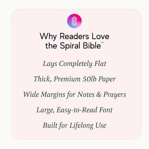Official Spiral Bible® The Bible in a Year | 52 Week Guided Bible Study & Daily Reading Plan, Pastel Highlighters, Pen Set, & Transparent Sticky Notes in Kuwait