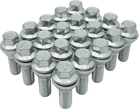 20 Pc Zinc PCD Variation Alloy Wheel Lug Bolts 27mm Shank 12x1.5 Thread Pitch 2mm Spacing On Bolt Pattern Wheel Bolts in Saudi Arabia