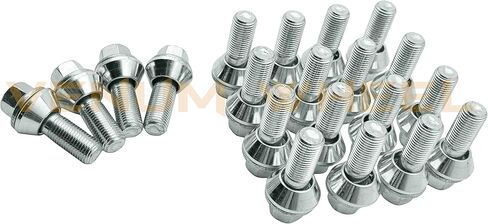 20 Pc Zinc PCD Variation Alloy Wheel Lug Bolts 27mm Shank 12x1.5 Thread Pitch 2mm Spacing On Bolt Pattern Wheel Bolts in Saudi Arabia