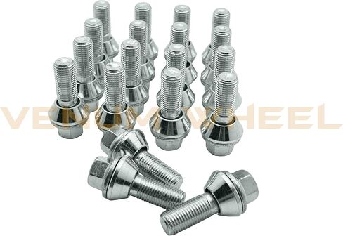20 Pc Zinc PCD Variation Alloy Wheel Lug Bolts 27mm Shank 12x1.5 Thread Pitch 2mm Spacing On Bolt Pattern Wheel Bolts in Saudi Arabia