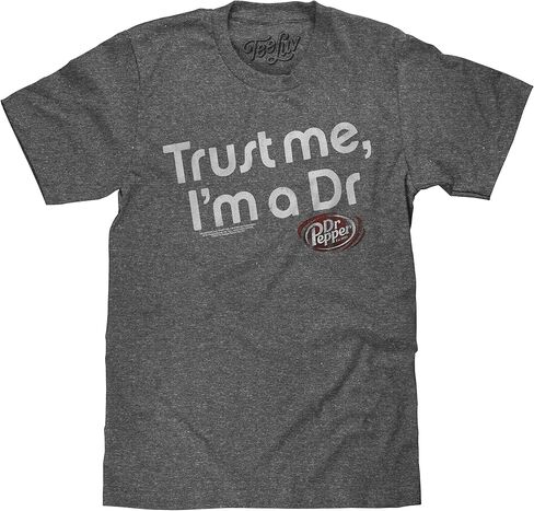 تي شيرت رجالي من Tee Luv بشعار Dr Pepper Trust Me I'm A Dr Faded Soda in Saudi Arabia