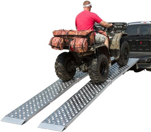 Big Boy EZ Rizer MF2-14419-EZ-ATV Aluminum 12' Extra-Wide Arched Folding Dual Runner ATV Ramps by Black Widow in Saudi Arabia