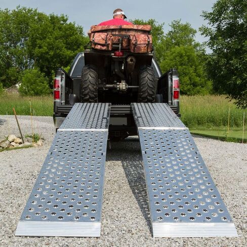 Big Boy EZ Rizer MF2-14419-EZ-ATV Aluminum 12' Extra-Wide Arched Folding Dual Runner ATV Ramps by Black Widow in Saudi Arabia