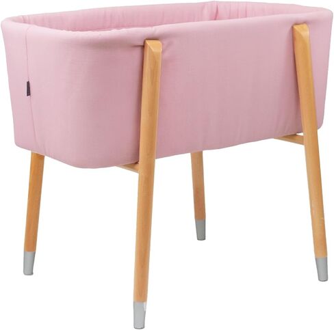 سرير تروبليس فينيكس للأطفال - سرير محمول، تصميم منتصف القرن، جدران عميقة للغاية للسلامة، يتضمن ملاءتين مجهزتين وفراش مبطن - مثالي لحديثي الولادة والأطفال in Kuwait