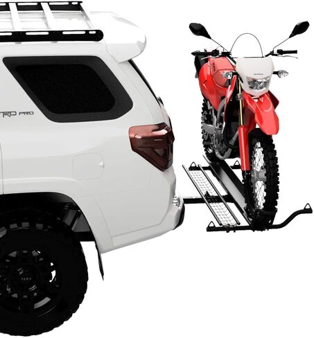 حامل وصلة ربط الدراجة النارية MotoTote m3 (سعة 500 رطل) مع حامل ومنحدر بدون تمايل، يناسب الإطارات ذات الحجم القياسي in Saudi Arabia