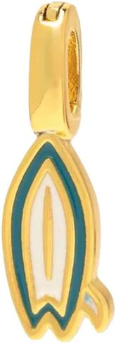Pura Vida Harper Surfboard Charm Gold Charms for Bracelets & Necklaces - Gold in Saudi Arabia