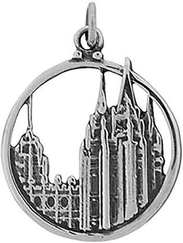 One Moment In Time J33 SLC Temple Charm Antique Silver Tone Mormon LDS CTR in Saudi Arabia