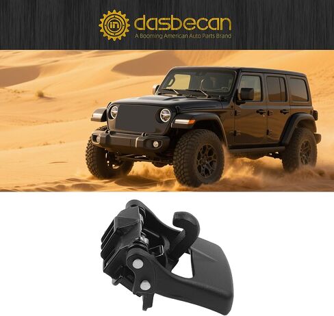 مزلاج علوي قابل للطي من Dasbecan متوافق مع Jeep Wrangler JL 2018-2024 Gladiator 2020-2024 OE# 68391566AB 68391566AA استبدال مفتاح إزالة السقف الصلب in Saudi Arabia
