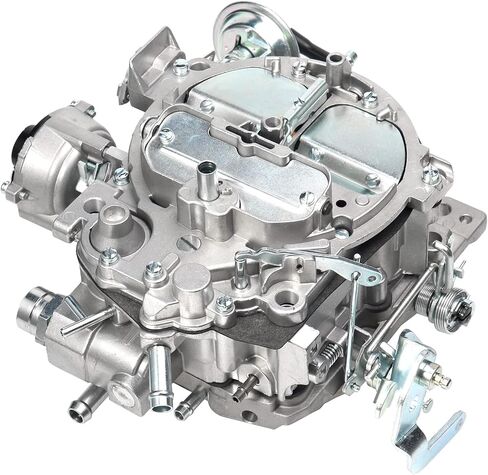 روتشستر Quadrajet المكربن ​​4 برميل الكهربائية الاختناق الكربوهيدرات لشيفي 305-350 CI محركات جنرال موتورز كاديلاك 1980-1989 1904R 1906R 4MV 750 CFM فراغ الثانوية Quadrajet المكربنات مع جوانات الطائرات المقابس in Kuwait