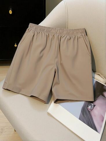 1 Piece Clothing Girls' Casual Shorts for Teens, Athletic Gym Shorts Lightweight Comfort for Daily Wear & Sports Khaki in Saudi Arabia