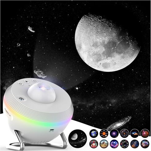 Meteor Galaxy Projector for Bedroom, 13 in 1 Planetarium Projector with Timer, Meteor & RGB Lighting Effects, Ocean Wave Projector Jellyfish Night Light for Kids, Adults in Saudi Arabia