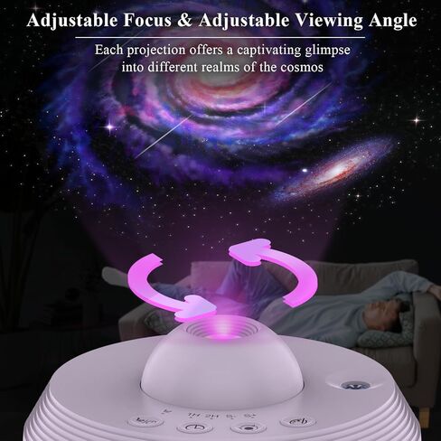 Meteor Galaxy Projector for Bedroom, 13 in 1 Planetarium Projector with Timer, Meteor & RGB Lighting Effects, Ocean Wave Projector Jellyfish Night Light for Kids, Adults in Saudi Arabia