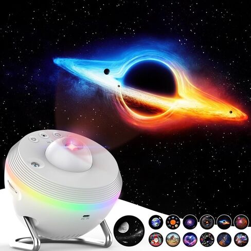 Meteor Galaxy Projector for Bedroom, 13 in 1 Planetarium Projector with Timer, Meteor & RGB Lighting Effects, Ocean Wave Projector Jellyfish Night Light for Kids, Adults in Saudi Arabia