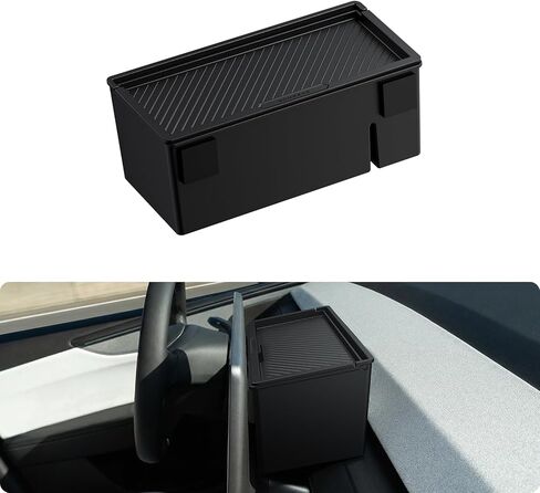BASENOR 2026 Tesla Model Y Model 3 Under Screen Storage Box [100% Secure] Center Console Organizer Tray for Model Y Juniper 2025 2026 Model 3 Highland 2024 2025 (Standard, Premium & Performance) in Kuwait