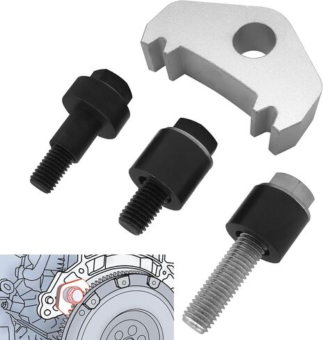مجموعة أدوات قفل دولاب الموازنة متوافقة مع BMW N20 N40 N42 N43 N45T N46 N46T N51 N52 N53 N54 N62 N73 S85 W17 M47TU M54 M57TU وما إلى ذلك، مجموعة أدوات قفل الاحتفاظ بعجلة الموازنة للمحرك استبدال OEM 119260 in Kuwait