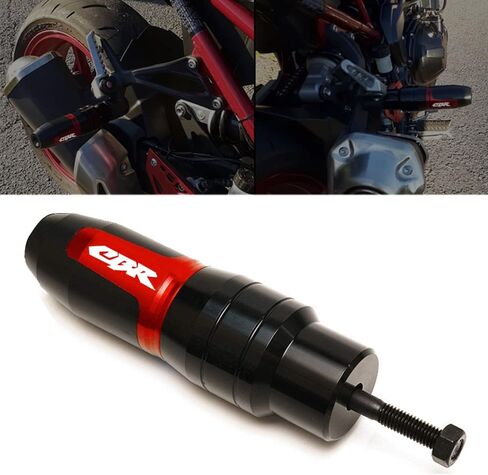 YADIS For HONDA CBR250R CBR300R CBR500R CBR600F CBR650F CBR 600 F ملحقات الدراجة النارية الإطار المنزلق واقي مزلق عادم التصادم، أحمر in Kuwait