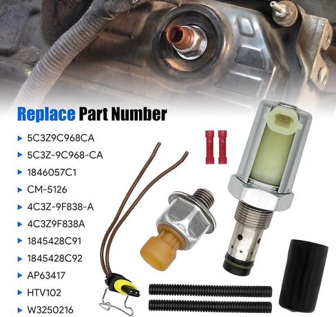 Injector Pressure Regulator Valve 6.0 IPR＆ICP Fit for 2003-2010 Ford Super Duty F250 F350 F450 F550 E350 E450 Excursion 6.0L Diesel Turbocharged Replaces CM5126 AP63417 in Saudi Arabia