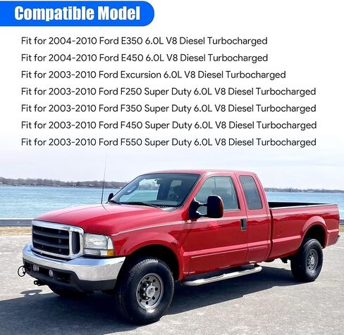 Injector Pressure Regulator Valve 6.0 IPR＆ICP Fit for 2003-2010 Ford Super Duty F250 F350 F450 F550 E350 E450 Excursion 6.0L Diesel Turbocharged Replaces CM5126 AP63417 in Saudi Arabia