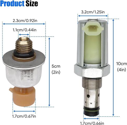 Injector Pressure Regulator Valve 6.0 IPR＆ICP Fit for 2003-2010 Ford Super Duty F250 F350 F450 F550 E350 E450 Excursion 6.0L Diesel Turbocharged Replaces CM5126 AP63417 in Saudi Arabia