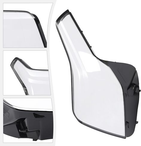 لكاديلاك إسكاليد 2015-2020 غطاء المصباح، أسود الإسكان واضح عدسة الجانب الأيمن الركاب كشافات غطاء للعدسات استبدال in Kuwait