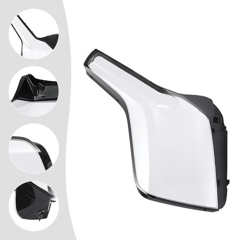 لكاديلاك إسكاليد 2015-2020 غطاء المصباح، أسود الإسكان واضح عدسة الجانب الأيمن الركاب كشافات غطاء للعدسات استبدال in Kuwait