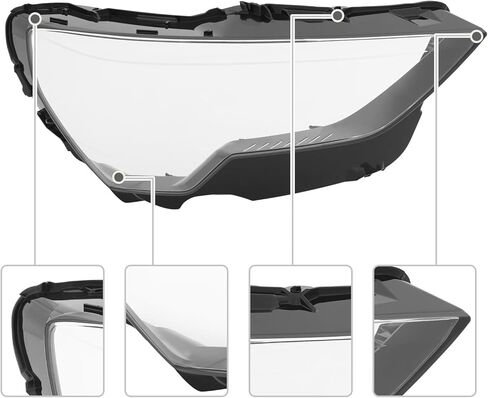 For Audi Q3 2019-2023 Headlight Cover,Right Passenger Side Headlamp Lens Cover for Audi Q3 2019 2020 2021 2022 2023 in Kuwait