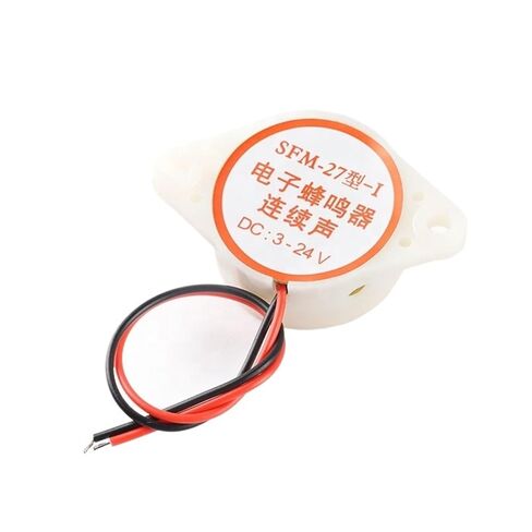 and Black DC3-24V Continuous Sound High Decibel DC Alarm Buzzer SFM-27(White) in Kuwait