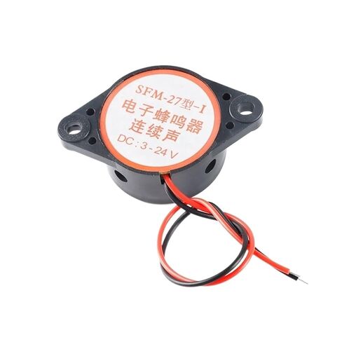 and Black DC3-24V Continuous Sound High Decibel DC Alarm Buzzer SFM-27(White) in Kuwait