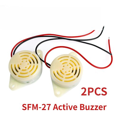 2 قطعة SFM-27 الطنان النشط عالية ديسيبل تيار مستمر 3-24 فولت 12 فولت 95DB الطنانة الإلكترونية إنذار صفارة متقطعة in Kuwait