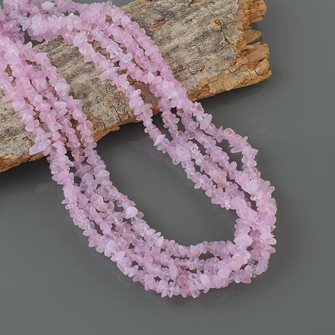 5-Layered Gemstone Necklace, 925 Sterling Silver Handmade Chips Beaded Necklace for Women, Ethnic Multi-Strand Silver Jewelry, Wedding Party Gift. in Saudi Arabia