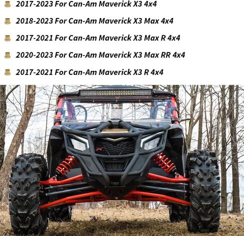 A Arm Bushings and Sleeves Kit For Can-Am Maverick X3 Max 4x4, For Can-Am Maverick X3 R 4x4 2017-2023, Brass Bushing & Chrome Plated Bearing Steel Sleeve in Saudi Arabia