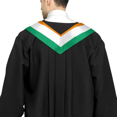 وشاح التخرج الرائع بعلم كوت ديفوار بمناسبة يوم التخرج للطلاب الدوليين، باللون الأبيض in Saudi Arabia