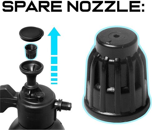 VViViViViD Ultimate Foam Sprayer 2.0، زجاجة رذاذ احترافية متميزة بسعة 67 أونصة (2 لتر) لتنظيف السيارة والغسيل والاستخدام المنزلي والبستنة، رذاذ كامل يعمل بالضغط وبخاخ مضخة in Saudi Arabia