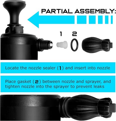 VViViViViD Ultimate Foam Sprayer 2.0، زجاجة رذاذ احترافية متميزة بسعة 67 أونصة (2 لتر) لتنظيف السيارة والغسيل والاستخدام المنزلي والبستنة، رذاذ كامل يعمل بالضغط وبخاخ مضخة in Saudi Arabia