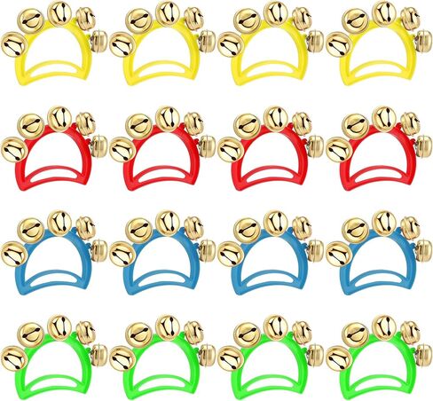 Yeshone 32 Pcs Hand Bells Jingle Bells Bulk Noise Makers Tambourine for Adults Musical Instruments Christian Church School Concert Carnival Birthday Party Favors in Saudi Arabia