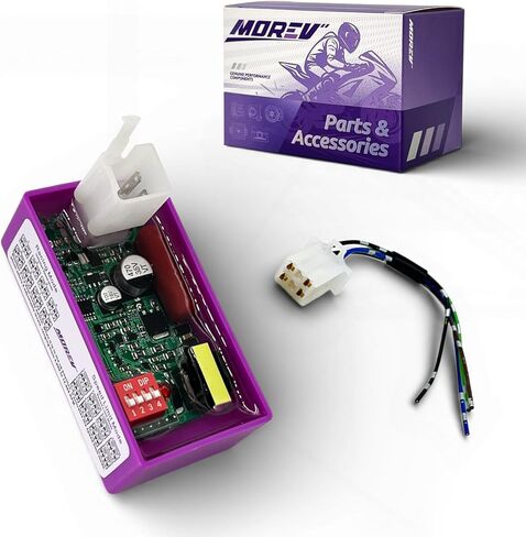 Adjustable 4 Pin DC CDI Box with DIP Switch Rev Limiter (4000-12000 RPM), Racing Ignition Unit for TaoTao Kazuma SunL Roketa Baja 50cc 70cc 90cc 110cc 125cc ATV Dirt Bike Scooter Go Kart in Saudi Arabia